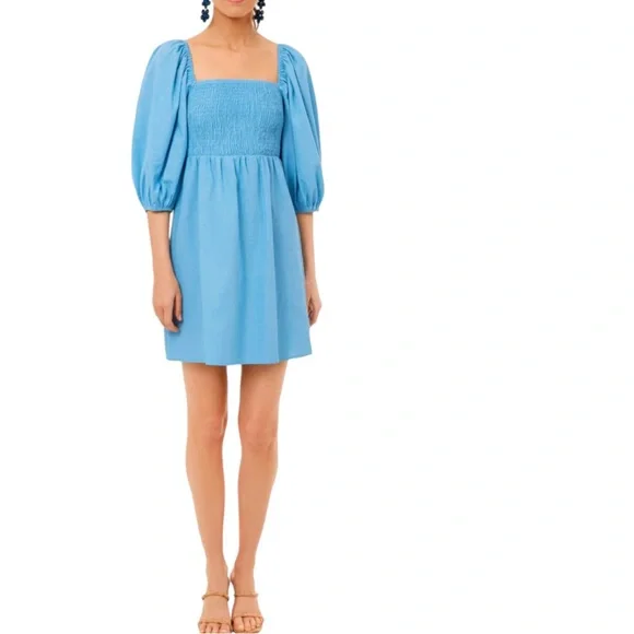 Tuckernuck •  Blue Annie Smocked Dress NWOT - Picture 3 of 15